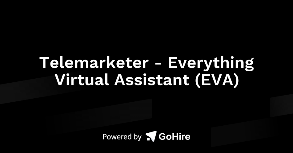 Telemarketer - Everything Virtual Assistant (EVA) at Everything Virtual ...