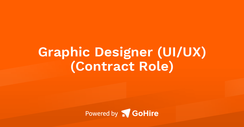 Ui Contract Overview Graphic Designer (UI/UX) (Contract Role) at Vodex.ai | Jobs at Vodex.ai
