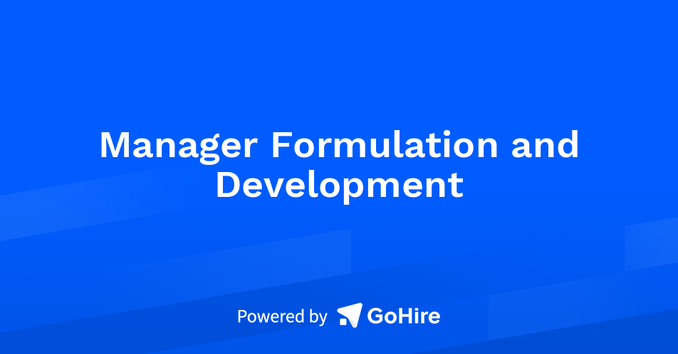 Manager Formulation and Development at Galpha Laboratories Limited ...