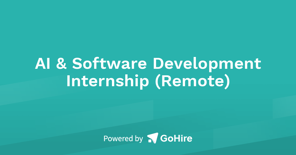 AI & Software Development Internship (Remote) at Mindsight Ventures ...