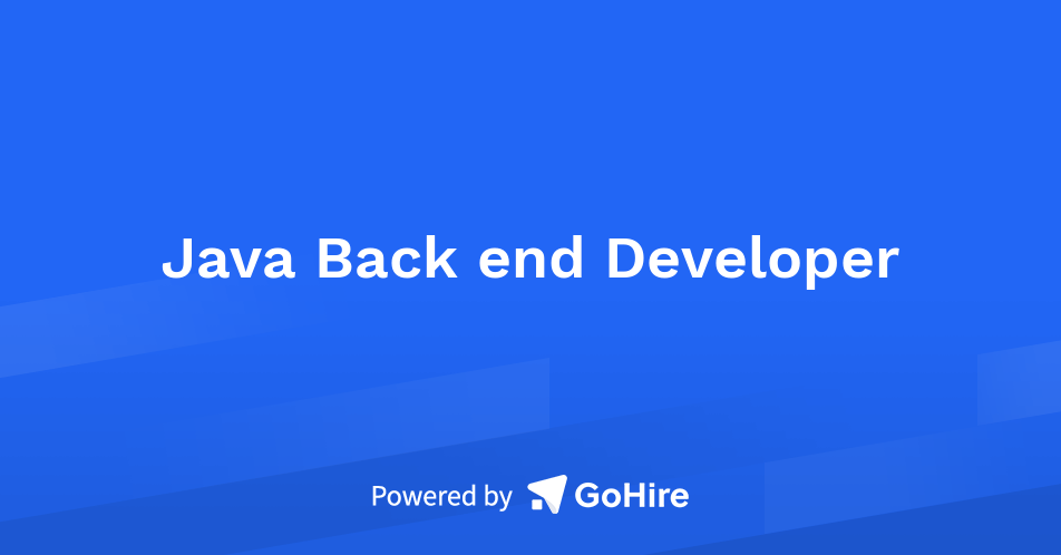 Java Back end Developer at Proziod Analytics | Jobs at Proziod Analytics