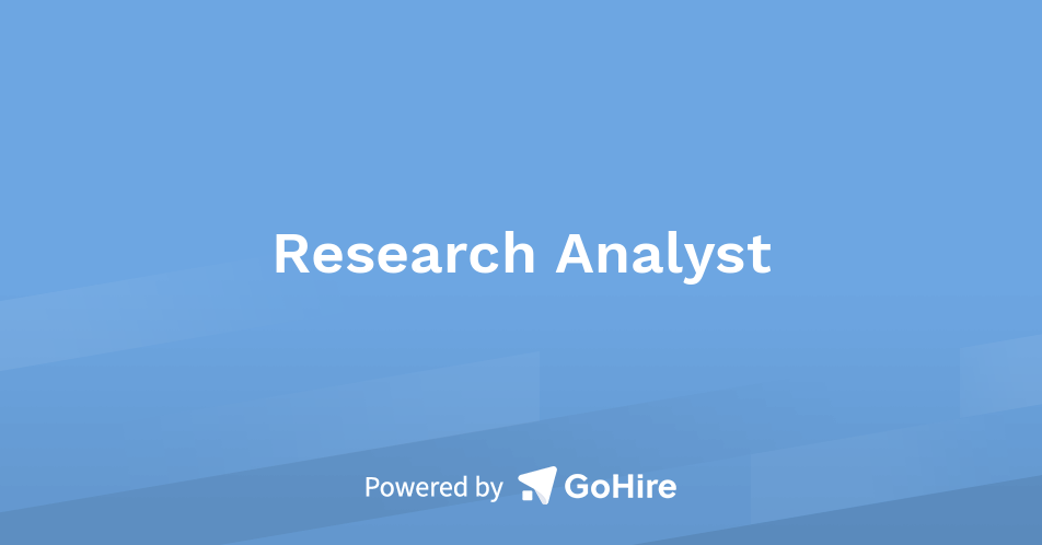 research analyst jobs scotland