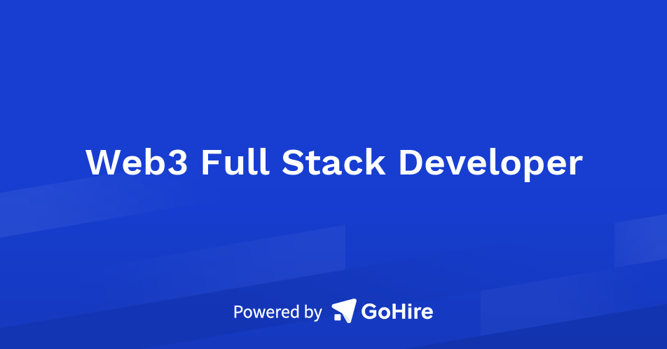 Web3 Full Stack Developer at Tenten | Jobs at Tenten