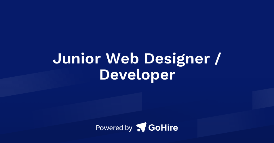 Junior web designer jobs surrey