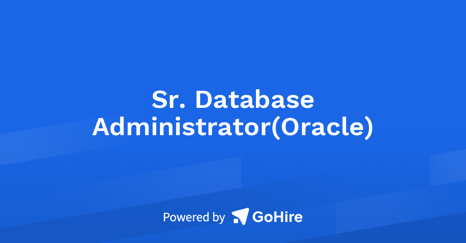 oracle database administrator jobs