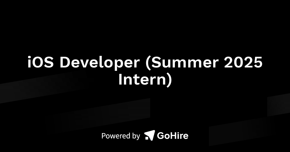 Ios Developer Summer 2025 Intern At Meetsta Jobs At Meetsta