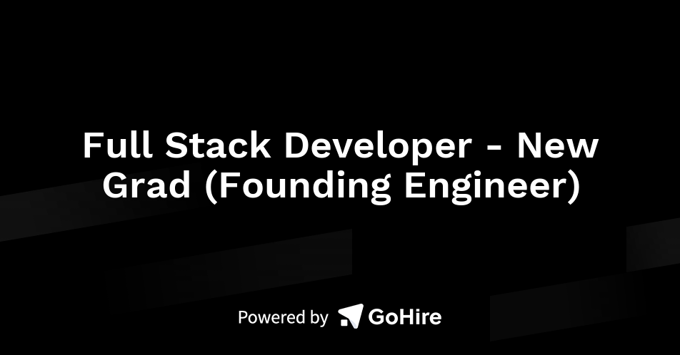 Full Stack Developer - New Grad (Founding Engineer) at Meetsta | Jobs ...