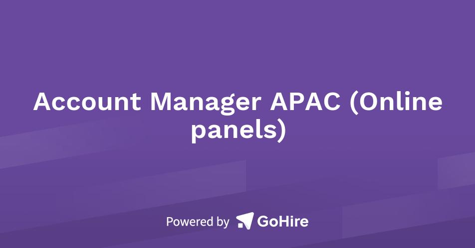 Account Manager APAC (Online panels) at TGM Research | Jobs at TGM Research