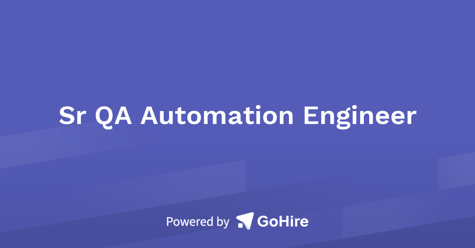Sr QA Automation Engineer at Qualifinds® | Jobs at Qualifinds®