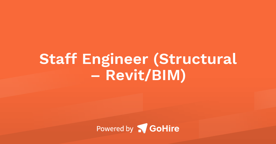 Staff Engineer (Structural – Revit/BIM) at Isisekelo Recruitment | Jobs ...