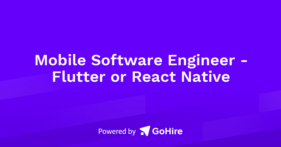 Mobile Software Engineer - Flutter or React Native at IUNU | Jobs at IUNU