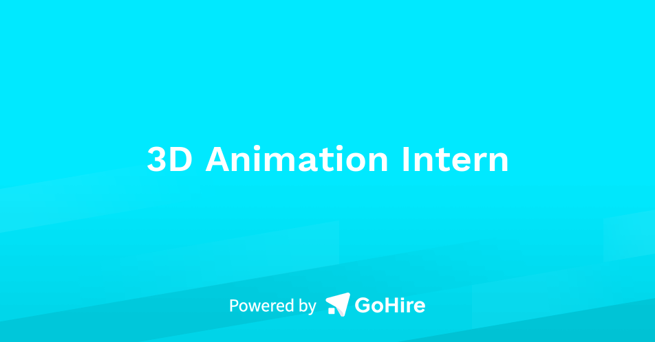 3D Animation Intern at Humanitarian Operations | Jobs at Humanitarian ...