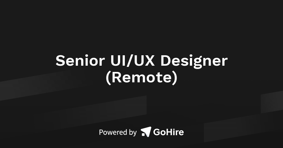 Senior UI/UX Designer (Remote) at Taffi | Jobs at Taffi