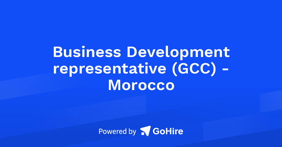 Business Development representative (GCC) - Morocco at RemotePass ...