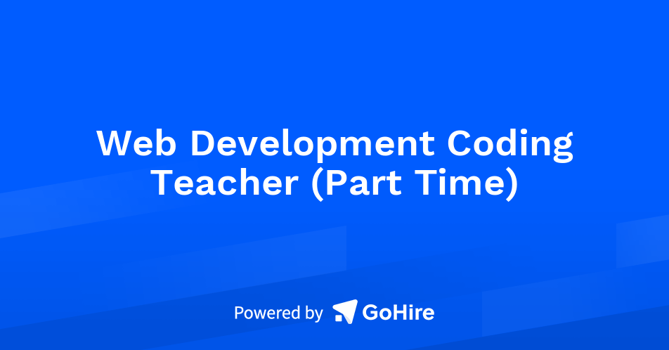 Web Development Coding Teacher (Part Time) at Concorde Education | Jobs ...