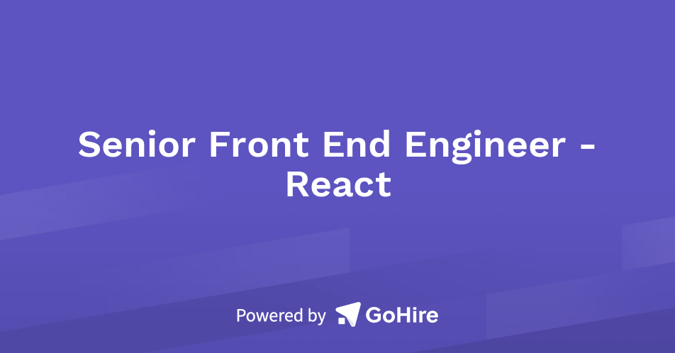 Senior Front End Engineer - React at Practical DevSecOps | Jobs at ...