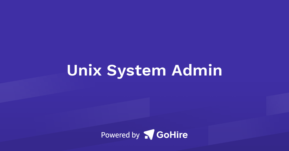 Unix System Admin at N Consulting Ltd | Jobs at N Consulting Ltd