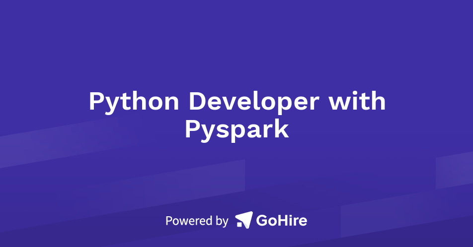 Python Developer with Pyspark at N Consulting Ltd | Jobs at N ...